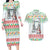 Iran Christmas Couples Matching Long Sleeve Bodycon Dress and Hawaiian Shirt with Santa Taking Photos Ancient Columns and Snowflake Gift Pattern - Wonder Print Shop