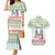 Iran Christmas Couples Matching Mermaid Dress and Hawaiian Shirt with Santa Taking Photos Ancient Columns and Snowflake Gift Pattern - Wonder Print Shop