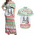 Iran Christmas Couples Matching Off Shoulder Maxi Dress and Hawaiian Shirt with Santa Taking Photos Ancient Columns and Snowflake Gift Pattern - Wonder Print Shop