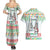 Iran Christmas Couples Matching Summer Maxi Dress and Hawaiian Shirt with Santa Taking Photos Ancient Columns and Snowflake Gift Pattern - Wonder Print Shop