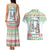 Iran Christmas Couples Matching Tank Maxi Dress and Hawaiian Shirt with Santa Taking Photos Ancient Columns and Snowflake Gift Pattern - Wonder Print Shop