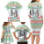 Iran Christmas Family Matching Long Sleeve Bodycon Dress and Hawaiian Shirt with Santa Taking Photos Ancient Columns and Snowflake Gift Pattern - Wonder Print Shop