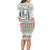 Iran Christmas Family Matching Long Sleeve Bodycon Dress and Hawaiian Shirt with Santa Taking Photos Ancient Columns and Snowflake Gift Pattern - Wonder Print Shop