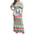 Iran Christmas Family Matching Off Shoulder Maxi Dress and Hawaiian Shirt with Santa Taking Photos Ancient Columns and Snowflake Gift Pattern - Wonder Print Shop