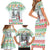Iran Christmas Family Matching Short Sleeve Bodycon Dress and Hawaiian Shirt with Santa Taking Photos Ancient Columns and Snowflake Gift Pattern - Wonder Print Shop