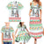 Iran Christmas Family Matching Summer Maxi Dress and Hawaiian Shirt with Santa Taking Photos Ancient Columns and Snowflake Gift Pattern - Wonder Print Shop