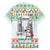 Iran Christmas Hawaiian Shirt with Santa Taking Photos Ancient Columns and Snowflake Gift Pattern - Wonder Print Shop