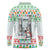 Iran Christmas Long Sleeve Polo Shirt with Santa Taking Photos Ancient Columns and Snowflake Gift Pattern - Wonder Print Shop