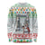 Iran Christmas Long Sleeve Shirt with Santa Taking Photos Ancient Columns and Snowflake Gift Pattern - Wonder Print Shop