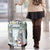 Iran Christmas Luggage Cover with Santa Taking Photos Ancient Columns and Snowflake Gift Pattern - Wonder Print Shop
