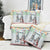 Iran Christmas Pillow Cover with Santa Taking Photos Ancient Columns and Snowflake Gift Pattern - Wonder Print Shop