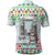 Iran Christmas Polo Shirt with Santa Taking Photos Ancient Columns and Snowflake Gift Pattern - Wonder Print Shop