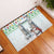 Iran Christmas Rubber Doormat with Santa Taking Photos Ancient Columns and Snowflake Gift Pattern - Wonder Print Shop