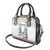 Iran Christmas Shoulder Handbag with Santa Taking Photos Ancient Columns and Snowflake Gift Pattern - Wonder Print Shop