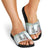 Iran Christmas Slide Sandals with Santa Taking Photos Ancient Columns and Snowflake Gift Pattern - Wonder Print Shop