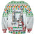 Iran Christmas Sweatshirt with Santa Taking Photos Ancient Columns and Snowflake Gift Pattern - Wonder Print Shop