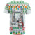 Iran Christmas T Shirt with Santa Taking Photos Ancient Columns and Snowflake Gift Pattern - Wonder Print Shop