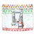 Iran Christmas Tapestry with Santa Taking Photos Ancient Columns and Snowflake Gift Pattern - Wonder Print Shop