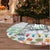 Iran Christmas Tree Skirt with Santa Taking Photos Ancient Columns and Snowflake Gift Pattern - Wonder Print Shop