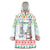 Iran Christmas Wearable Blanket Hoodie with Santa Taking Photos Ancient Columns and Snowflake Gift Pattern - Wonder Print Shop