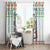 Iran Christmas Window Curtain with Santa Taking Photos Ancient Columns and Snowflake Gift Pattern - Wonder Print Shop