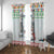 Iran Christmas Window Curtain with Santa Taking Photos Ancient Columns and Snowflake Gift Pattern - Wonder Print Shop