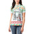 Iran Christmas Women Polo Shirt with Santa Taking Photos Ancient Columns and Snowflake Gift Pattern - Wonder Print Shop