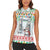 Iran Christmas Women Sleeveless Polo Shirt with Santa Taking Photos Ancient Columns and Snowflake Gift Pattern - Wonder Print Shop
