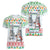 Iran Christmas Women V-Neck T-Shirt with Santa Taking Photos Ancient Columns and Snowflake Gift Pattern - Wonder Print Shop