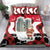 Iraq Christmas Bedding Set with Santa Ishtar Gate Red Plaid and Snowflake Reindeer Pattern - Wonder Print Shop