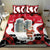Iraq Christmas Bedding Set with Santa Ishtar Gate Red Plaid and Snowflake Reindeer Pattern - Wonder Print Shop