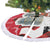 Iraq Christmas Tree Skirt with Santa Ishtar Gate Red Plaid and Snowflake Reindeer Pattern - Wonder Print Shop