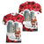 Iraq Christmas Women V-Neck T-Shirt with Santa Ishtar Gate Red Plaid and Snowflake Reindeer Pattern - Wonder Print Shop