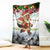Iraq Christmas Blanket with Santa Carrying Gift Bag Flag Garland and Snowflake Plaid Pattern - Wonder Print Shop