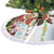 Iraq Christmas Tree Skirt with Santa Carrying Gift Bag Flag Garland and Snowflake Plaid Pattern - Wonder Print Shop