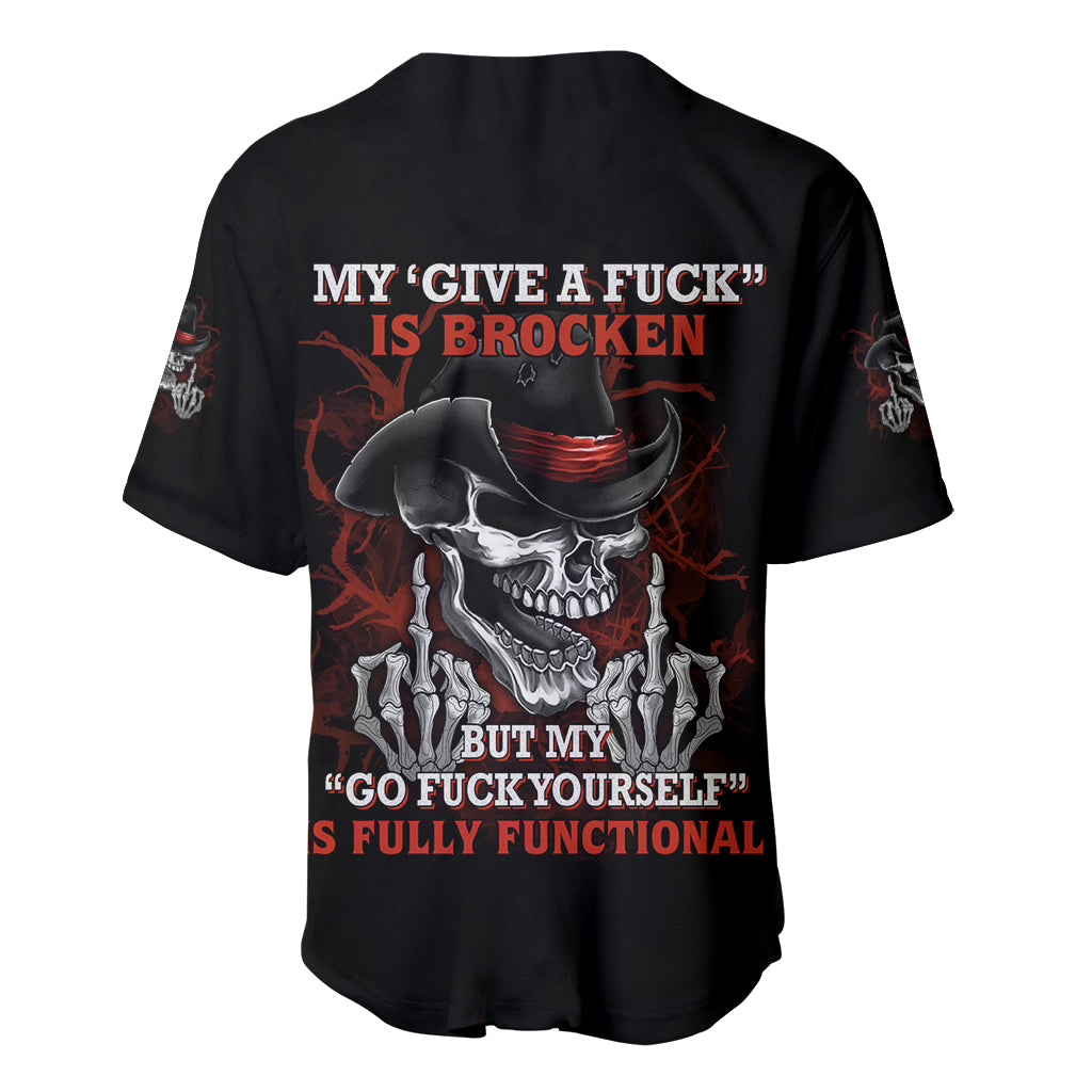 My 'give A F' Is Broken Baseball Jersey - Wonder Print Shop