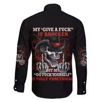 My 'give A F' Is Broken Family Matching Off Shoulder Long Sleeve Dress and Hawaiian Shirt - Wonder Print Shop