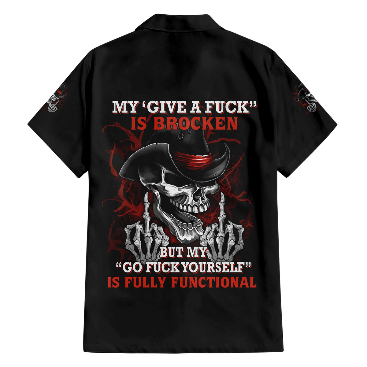 My 'give A F' Is Broken Family Matching Short Sleeve Bodycon Dress and Hawaiian Shirt - Wonder Print Shop