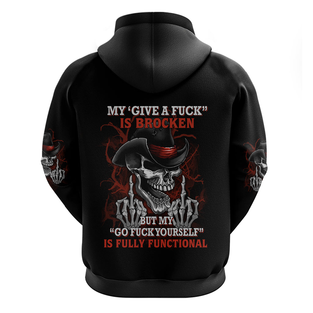 My 'give A F' Is Broken Hoodie - Wonder Print Shop