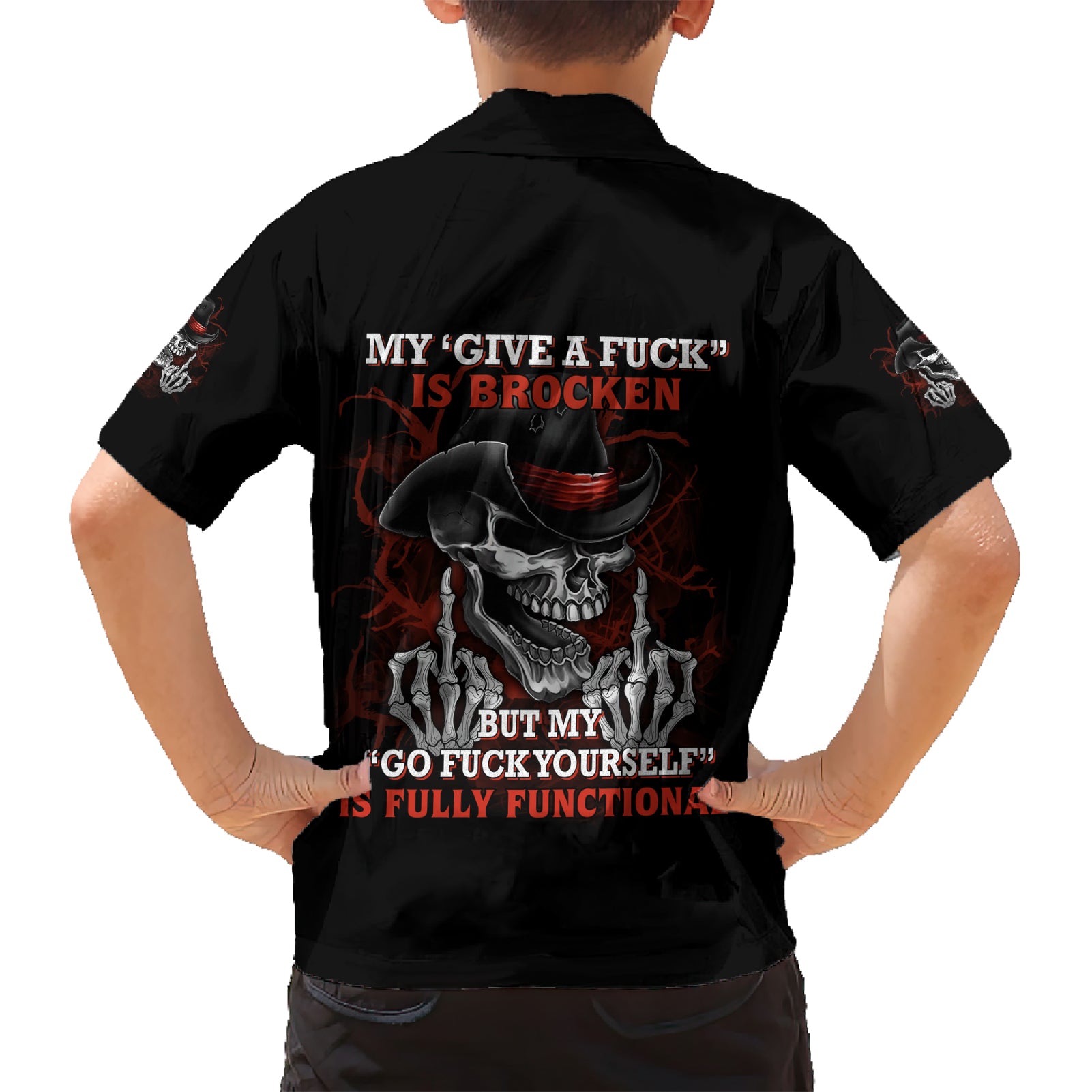 My 'give A F' Is Broken Kid Hawaiian Shirt - Wonder Print Shop