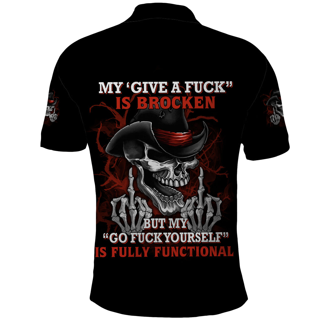 My 'give A F' Is Broken Polo Shirt - Wonder Print Shop