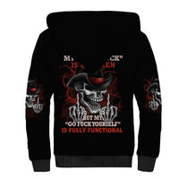 My 'give A F' Is Broken Sherpa Hoodie - Wonder Print Shop