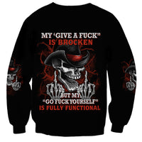 My 'give A F' Is Broken Sweatshirt - Wonder Print Shop