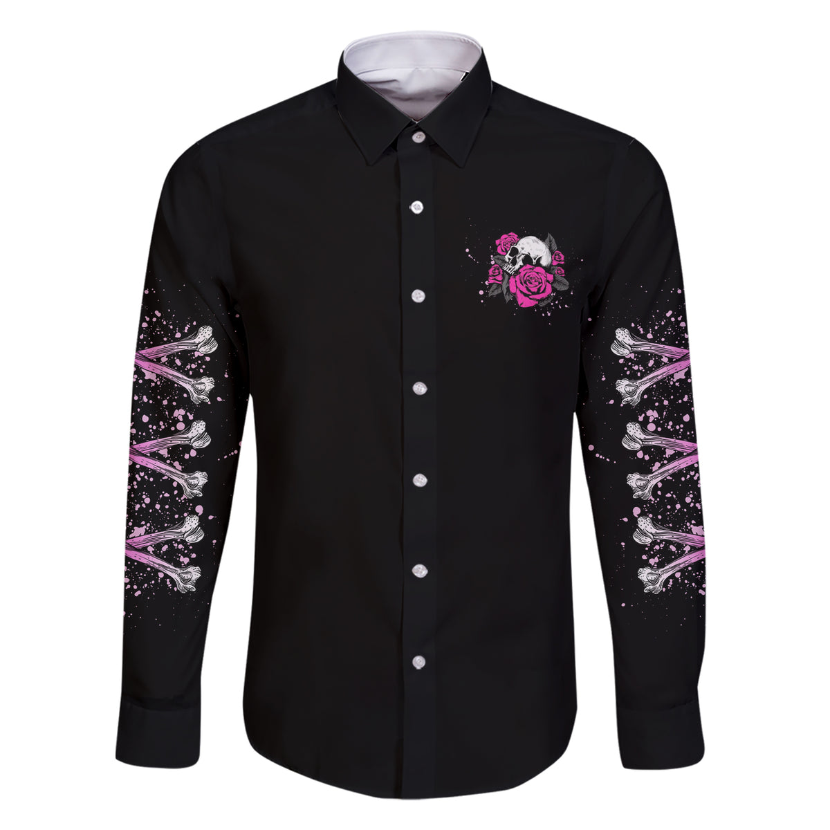 I'm A B Don't Try Me Rose Skull Family Matching Short Sleeve Bodycon Dress and Hawaiian Shirt - Wonder Print Shop