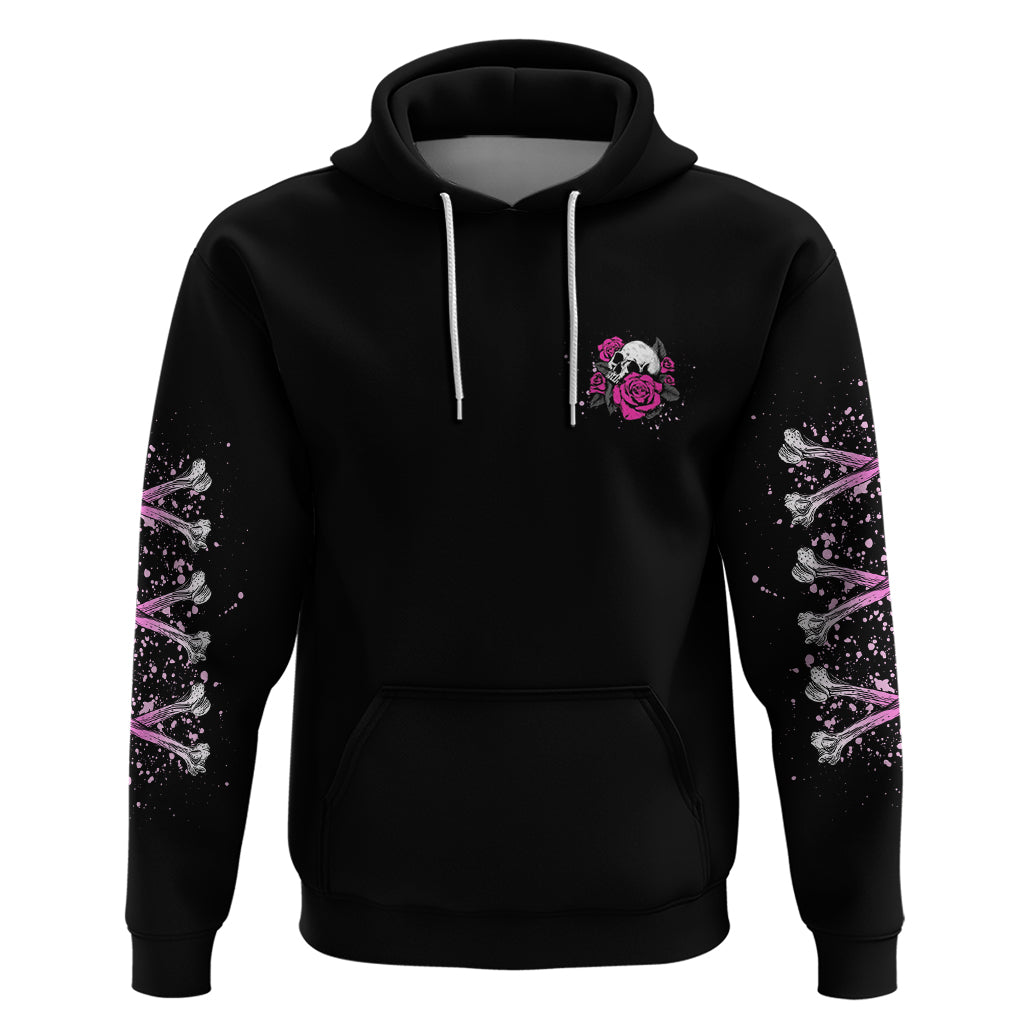 I'm A B Don't Try Me Rose Skull Hoodie - Wonder Print Shop