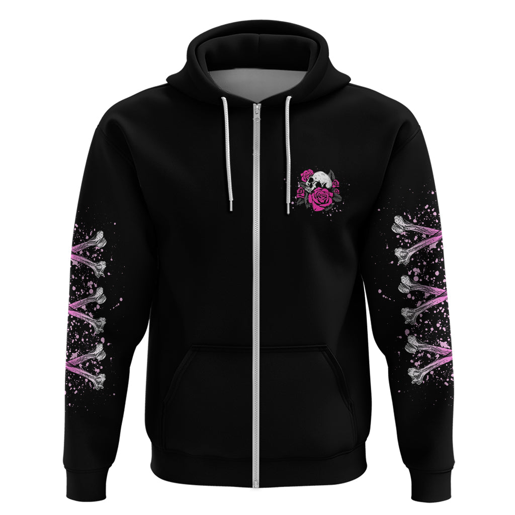 I'm A B Don't Try Me Rose Skull Hoodie - Wonder Print Shop