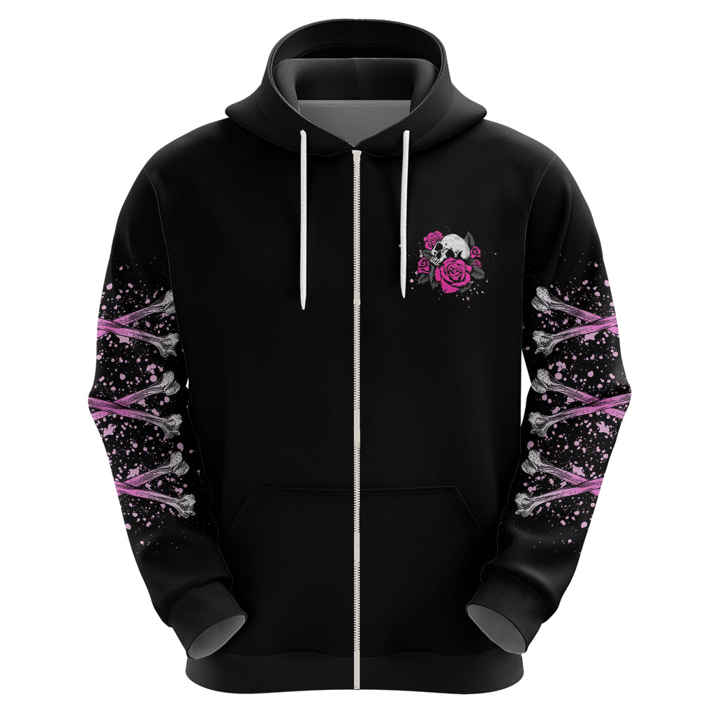 I'm A B Don't Try Me Rose Skull Hoodie - Wonder Print Shop