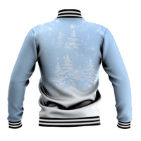 Yorkshire Terrier Dog Christmas Baseball Jacket with Peace Love Joy Quote and Santa Hat Puppies in Snowy Winter Scene - Wonder Print Shop