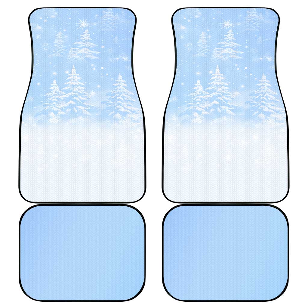 Yorkshire Terrier Dog Christmas Car Mats with Peace Love Joy Quote and Santa Hat Puppies in Snowy Winter Scene - Wonder Print Shop