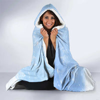 Yorkshire Terrier Dog Christmas Hooded Blanket with Peace Love Joy Quote and Santa Hat Puppies in Snowy Winter Scene - Wonder Print Shop